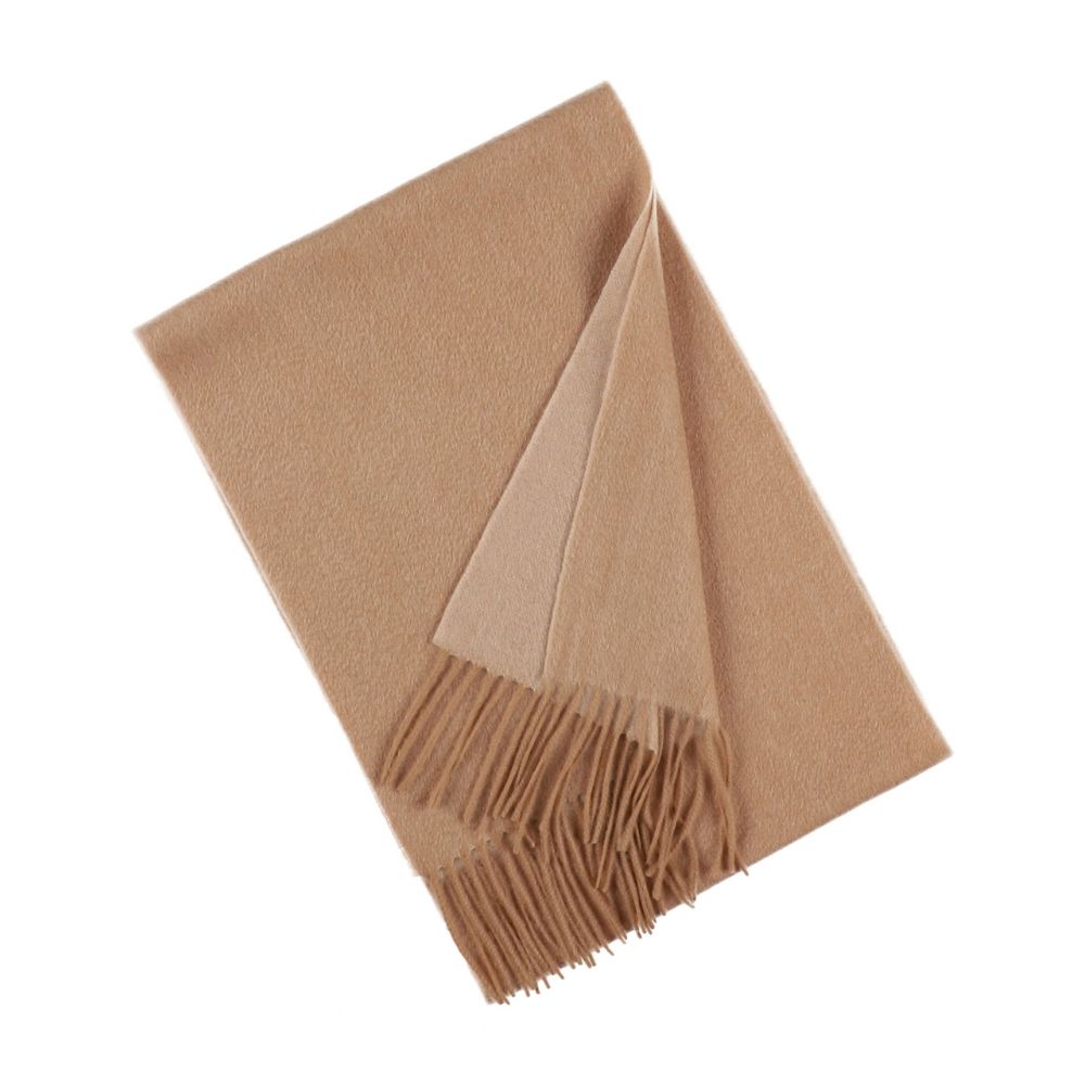 Cachecol de inverno bege-claro de cashmere para mulher Paris (3)