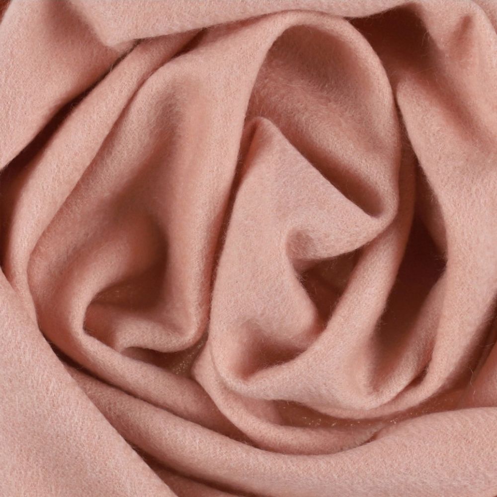 Cachecol liso rosa-claro de cashmere para mulher Paris
