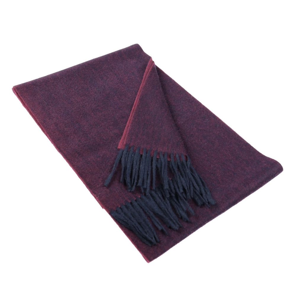 Cachecol de inverno bordeaux de cashmere para mulher Paris