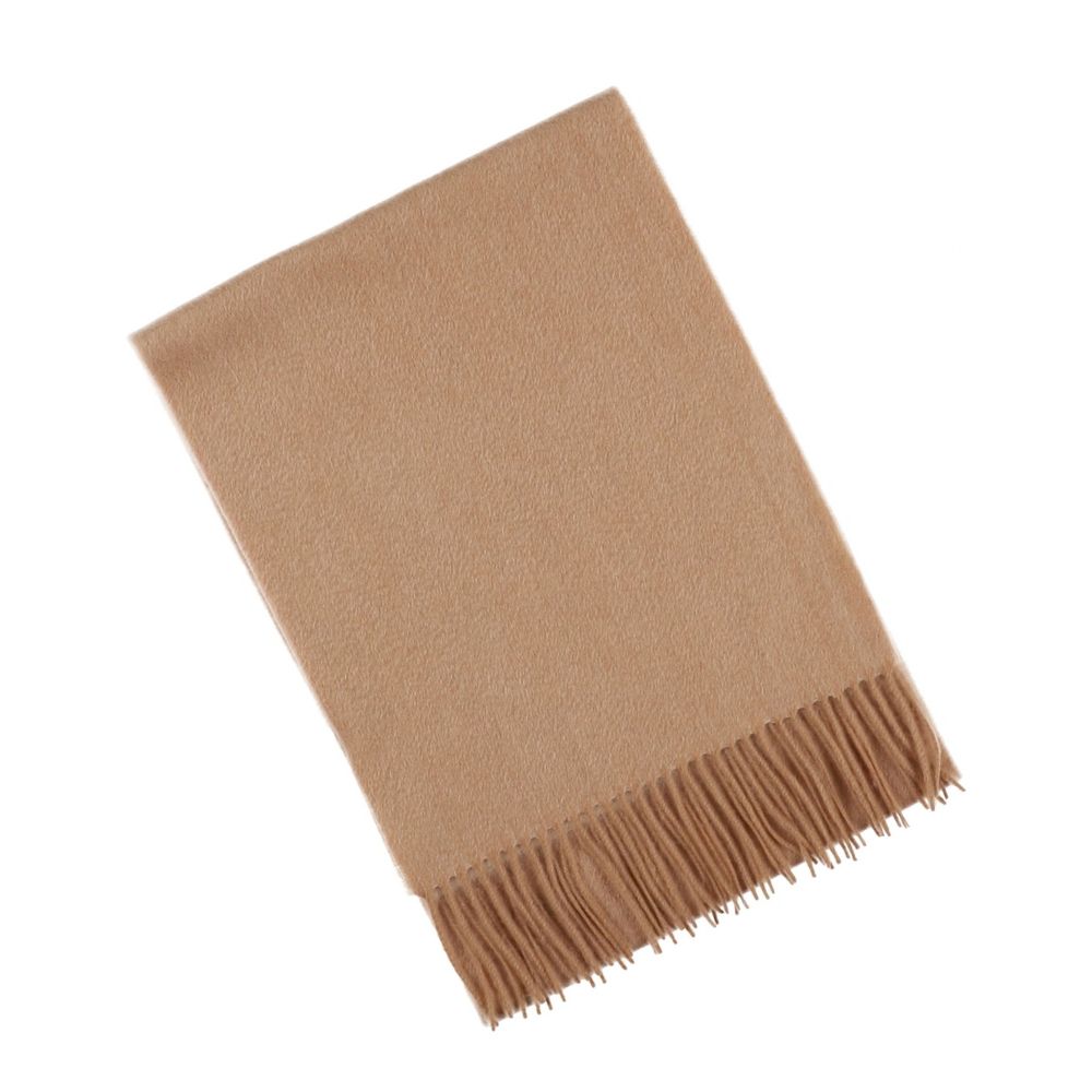Cachecol de inverno bege-claro de cashmere para mulher Paris (6)