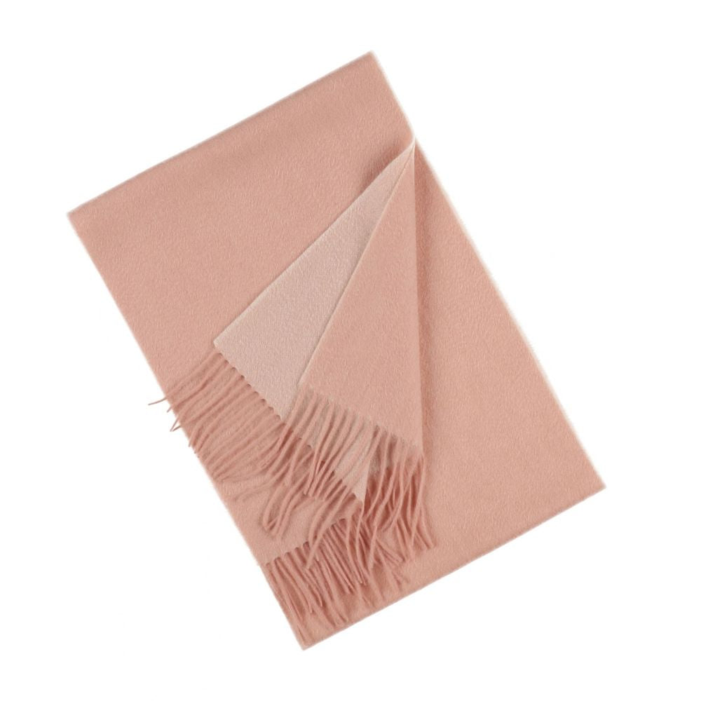 Cachecol liso rosa-claro de cashmere para mulher Paris (3)