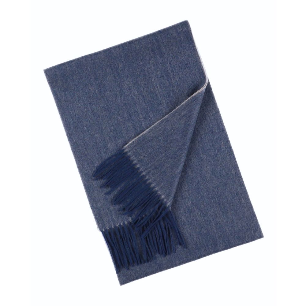 Cachecol azul de 100% cashmere para mulher Paris (3)